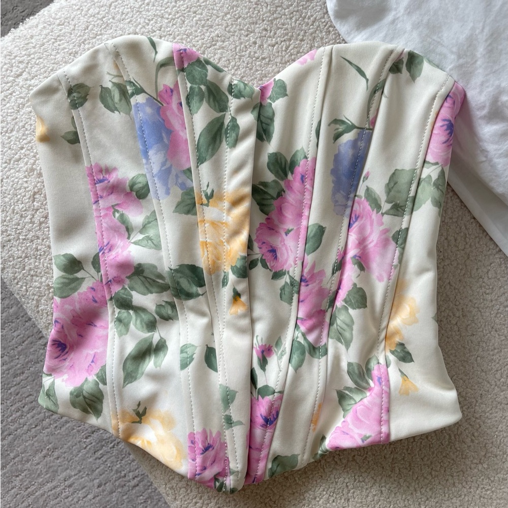 Zara Floral Corset XS